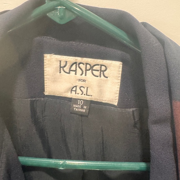 Kasper Black Blazer with Vibrant Scarf - Picture 6 of 6